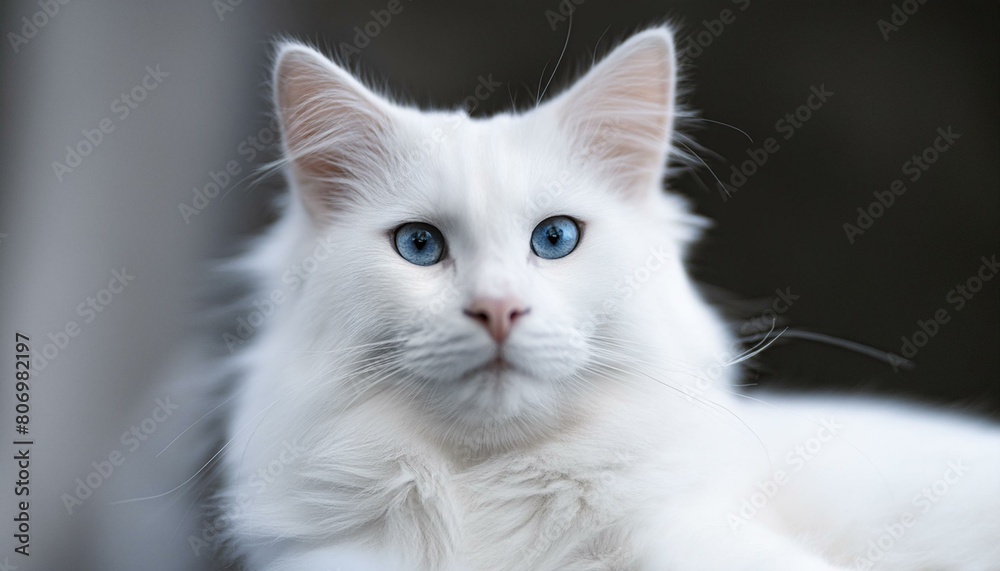 white persian cat animal, kitten, pet, feline, cute, domestic, portrait