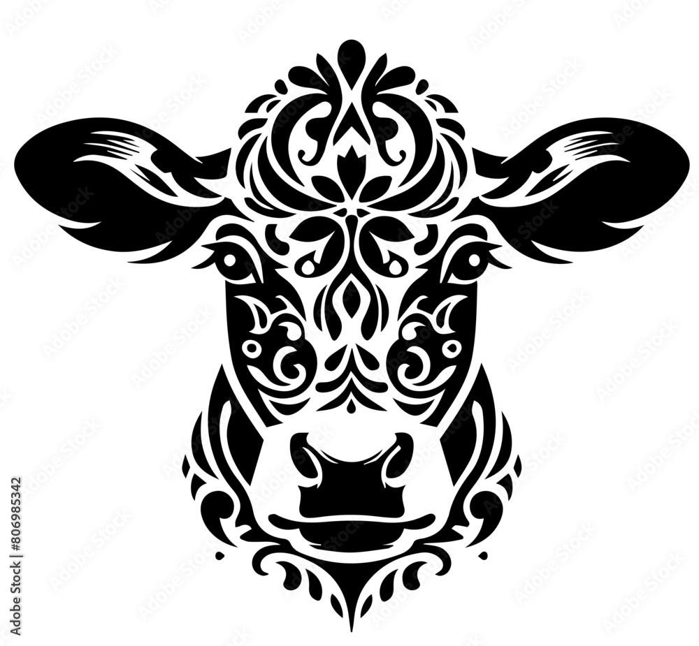 cow patterns, vector cow head cow patterns, vector cow head