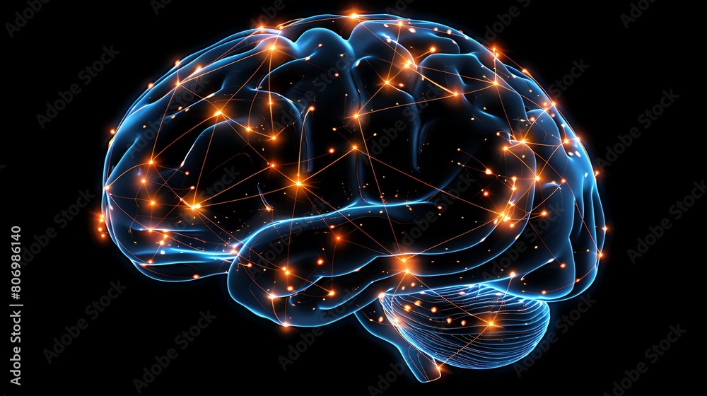 The human brain is the control center of the nervous system, and is ...