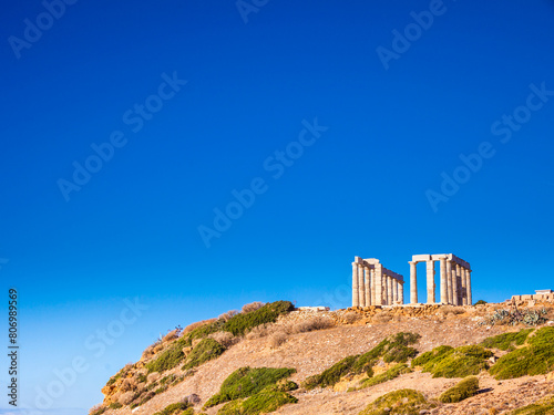 Greek temple of Poseidon Cape Sounio © Voyagerix