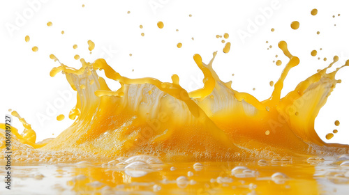 orange splashon transparent background photo