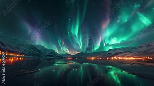 Beautiful Aurora - Polar Glowing  photo