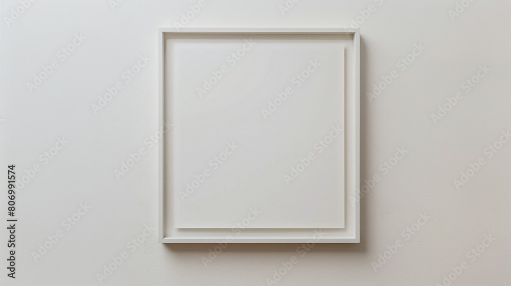 a blank photo frame mockup on a white background a blank photo frame mockup on a white background