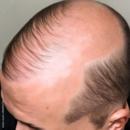 Hair loss in people, ai-generatet