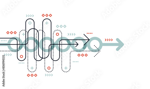 Abstract arrow direction. Technology background. High speed. Hi-tech