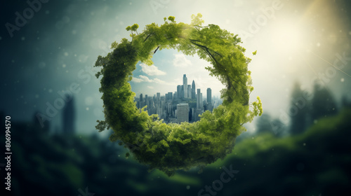 Merging sustainable business methods with circular economy and green economy ideologies photo