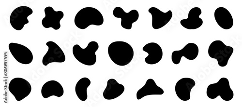 Abstract fluid banner collection. Set of blank liquid frame. Geometric fluid or liquid shapes background. Modern fluid banner template