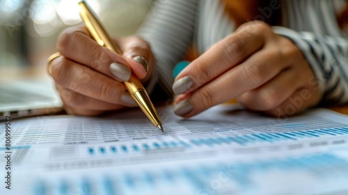 Person Writing on Piece of Paper With Pen