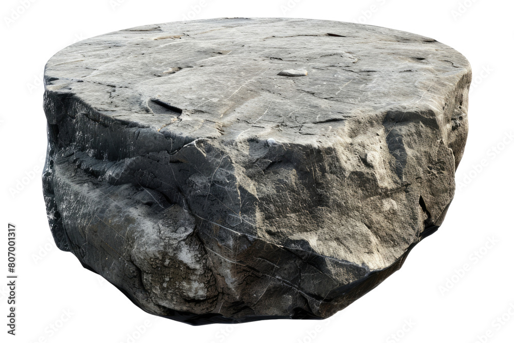 Stone round podium rock isolated on transparent background Stone round podium rock isolated on transparent background
