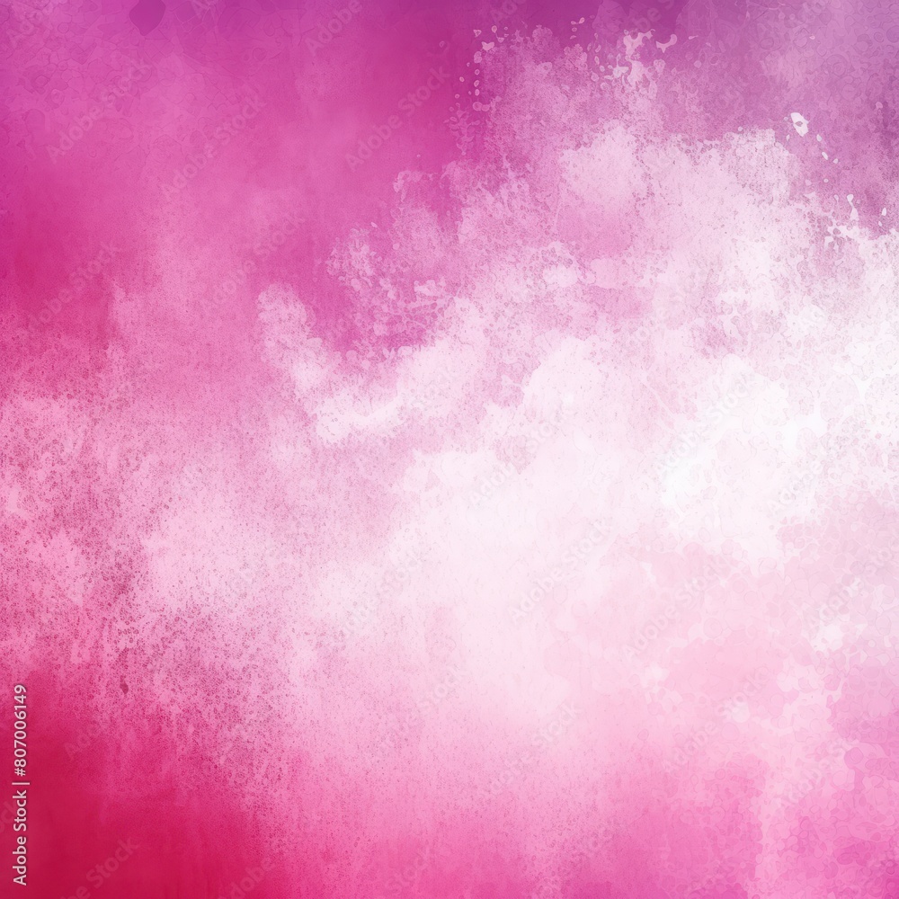 Magenta white spray texture color gradient shine bright light and glow rough abstract retro vibe background template grainy noise grungy empty space