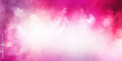 Magenta white spray texture color gradient shine bright light and glow rough abstract retro vibe background template grainy noise grungy empty space