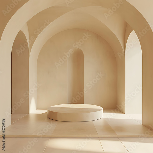 Podium in composition 3D