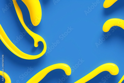 Fondo amarillo y azul con rayas. Diseño de textura de fondo abstracto vectorial, cartel brillante. Fondo abstracto gráfico futurista hipster moderno. Efecto multicapa con textura. photo