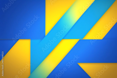 Fondo amarillo y azul con rayas. Diseño de textura de fondo abstracto vectorial, cartel brillante. Fondo abstracto gráfico futurista hipster moderno. Efecto multicapa con textura. photo