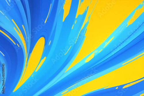 Fondo amarillo y azul con rayas. Diseño de textura de fondo abstracto vectorial, cartel brillante. Fondo abstracto gráfico futurista hipster moderno. Efecto multicapa con textura. photo