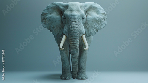 elephant isolated photo