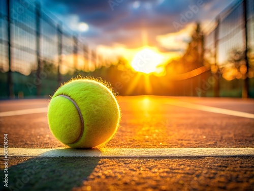 closeup tennis ball © Phary