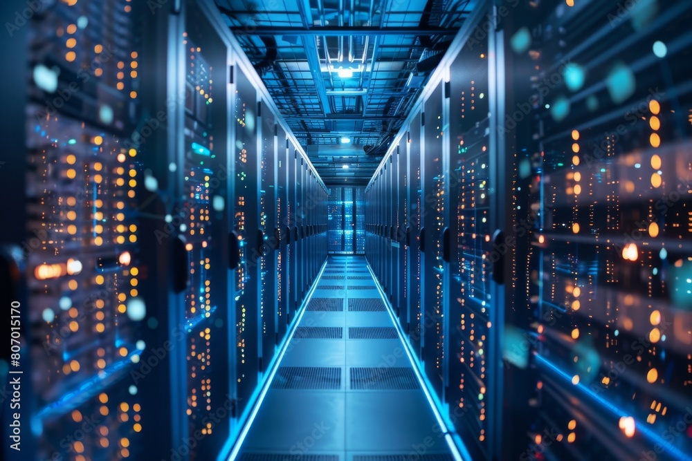 Fototapeta premium Safe, secure technology practices protect user privacy and enhance server security through robust cyber security auditing.