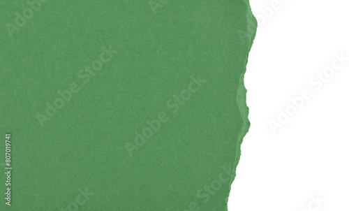 Cartulina rasgada de color verde, recurso gráfico