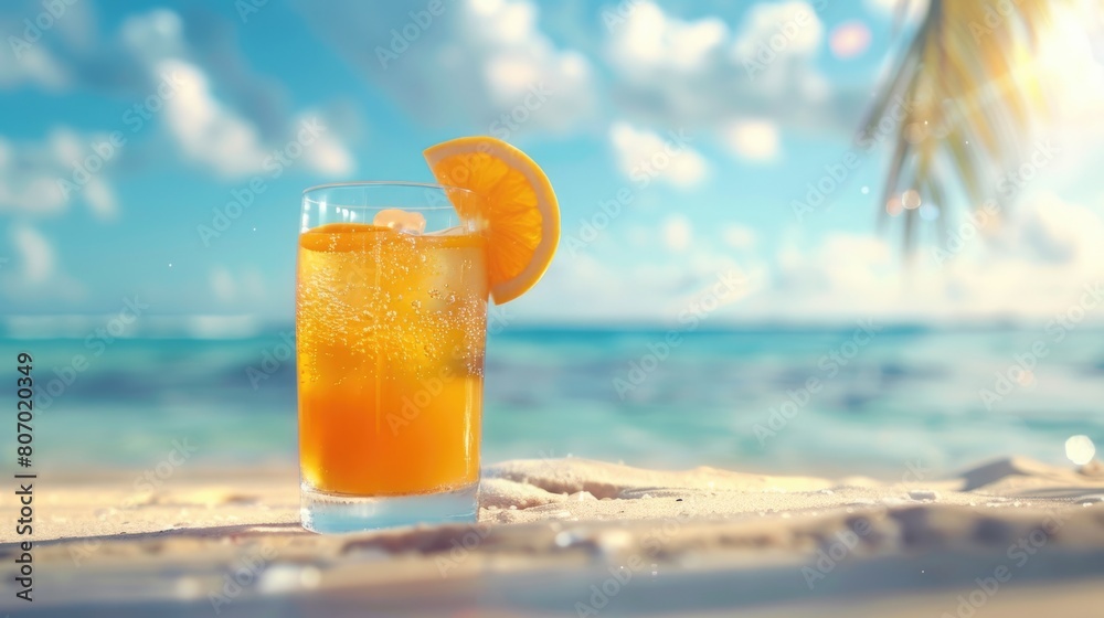 Refreshing summer drinks by the beach. Refreshing summer drinks by the beach.