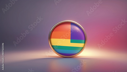 Free Download Generative AI picture, bisexual gay person with rainbow flag, LGBT people gay pride month - GFXLoad