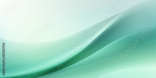 Mint Green defocused blurred motion abstract background widescreen with copy space texture for display products blank copyspace for design text