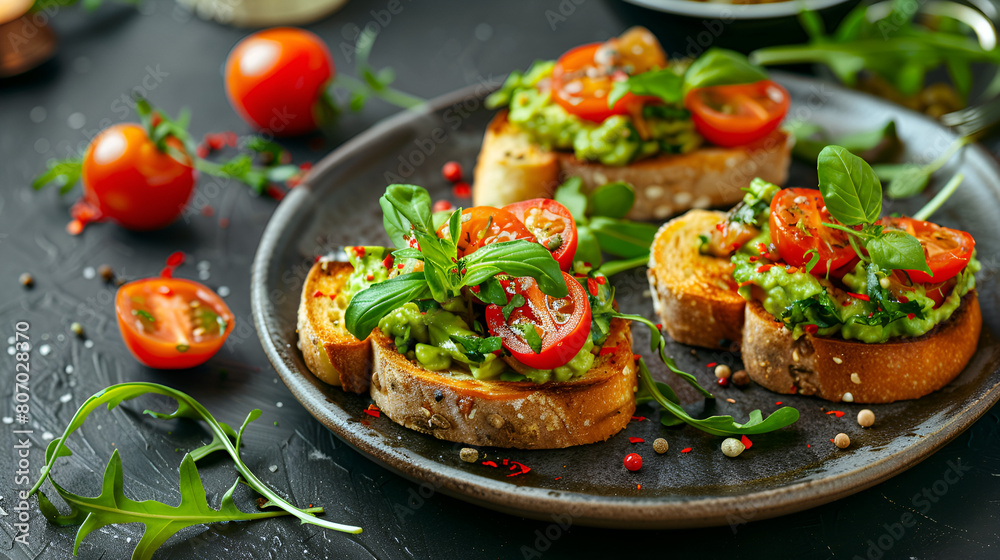 Tomato bruschetta ,generative ai Tomato bruschetta ,generative ai