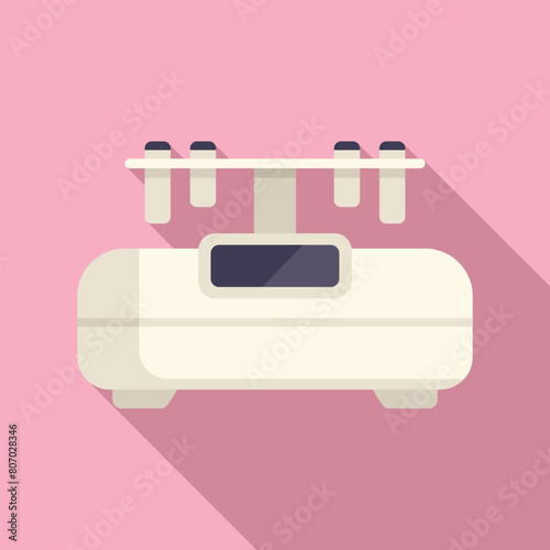 Liposuction modern device icon flat vector. Clinical beauty. Skin operation