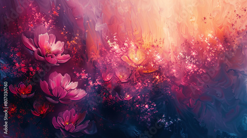 Whispers of nature painted in an abstract floral masterpiece.