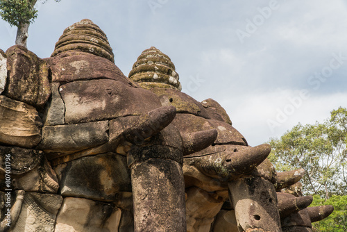 Canvas Print Terrace of the Elephants, Angkor, Cambodia