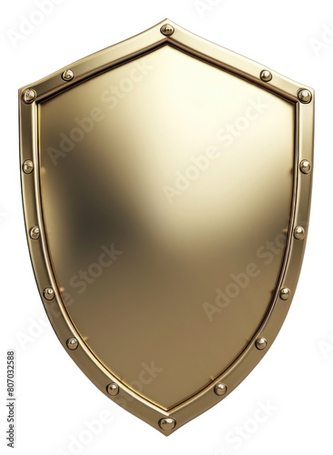 PNG Shield gold white background.
