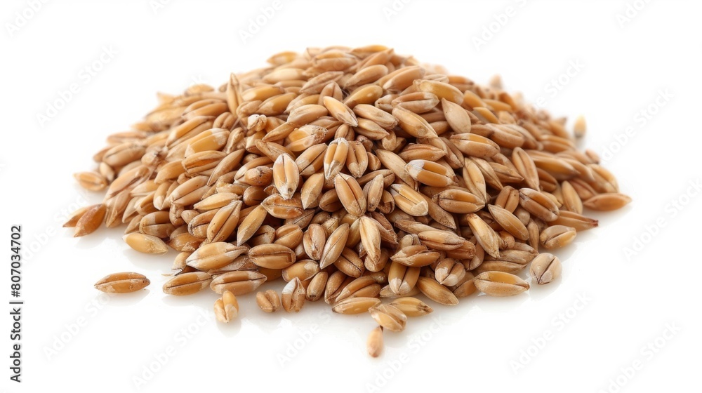 pile of cereals on white background generative ai pile of cereals on white background generative ai
