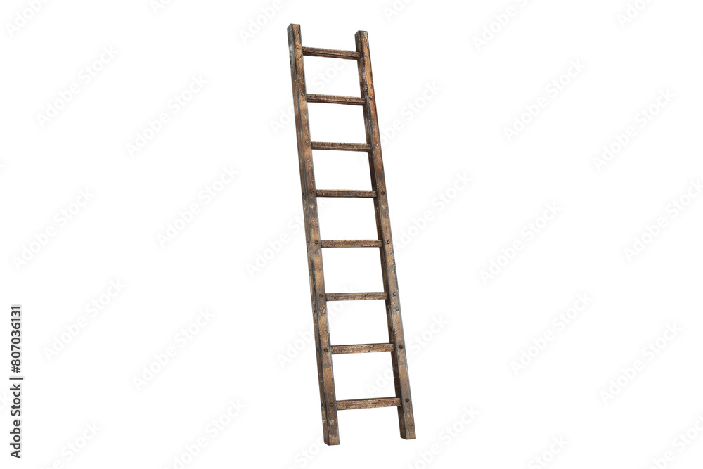 Wall ladder isolated on transparent background Wall ladder isolated on transparent background