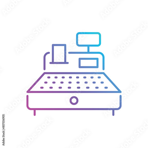 Cash Register vector icon