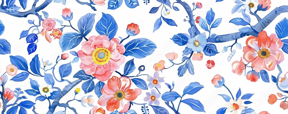 Seamless Pattern of Watercolor Seamless Pattern of Watercolor