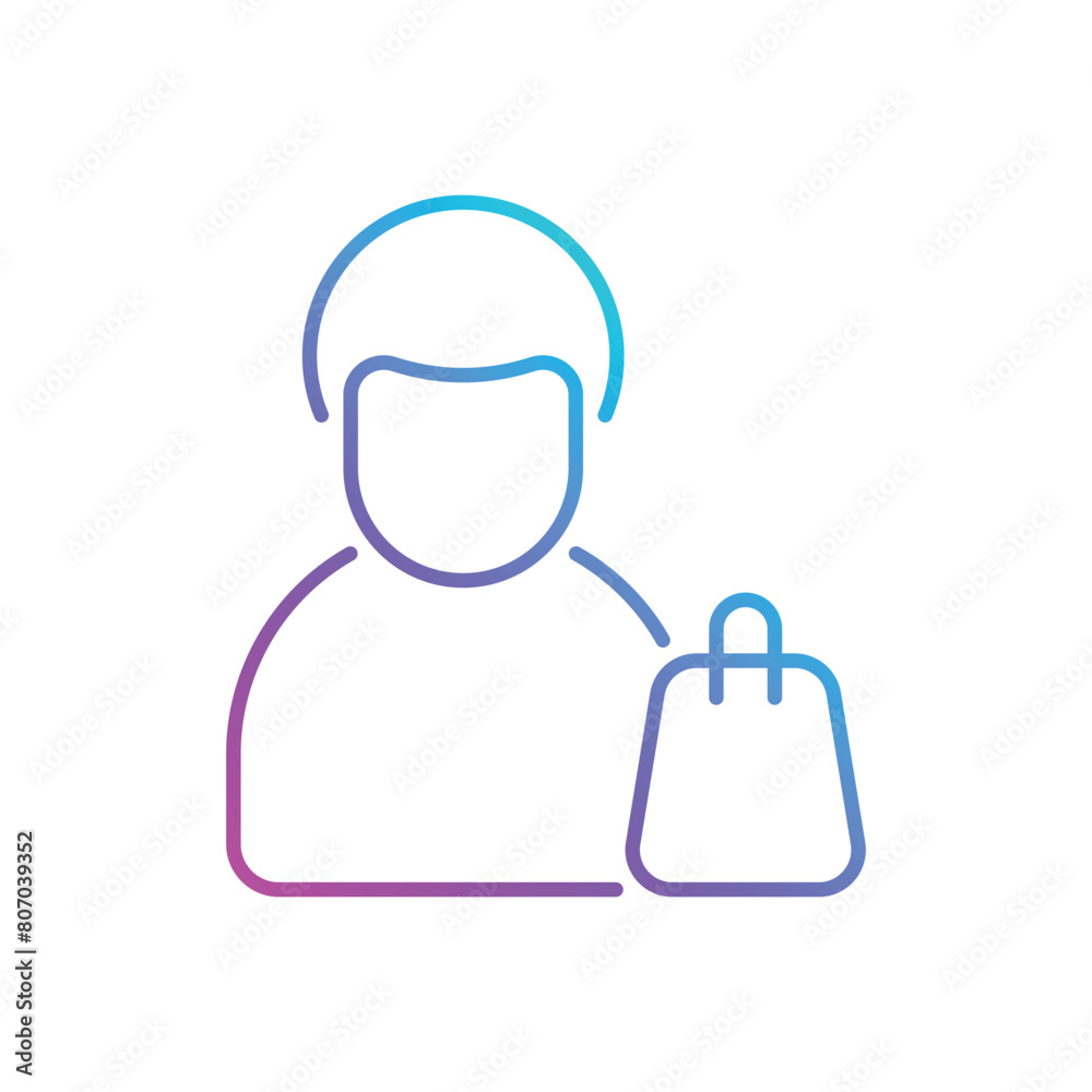 Fototapeta premium Man vector icon