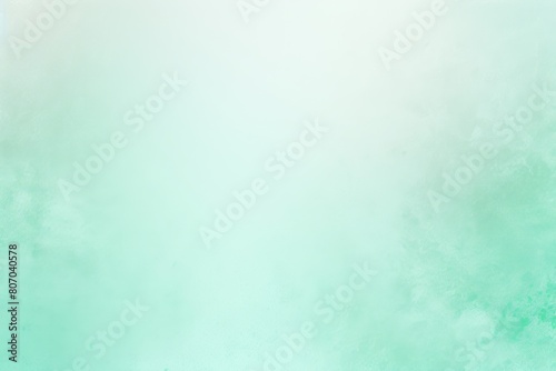 Mint Green white spray texture color gradient shine bright light and glow rough abstract retro vibe background template grainy noise grungy empty