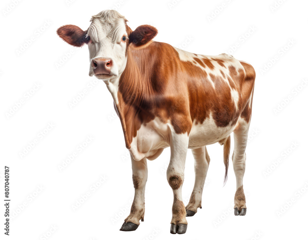 A cow isolated on transparent background. PNG