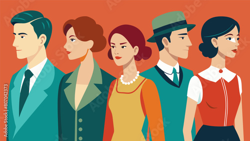Vintage fashion enthusiasts can now enjoy the beauty of the past with restored pieces that reflect the timeless elegance and craftsmanship of previous. Vector illustration