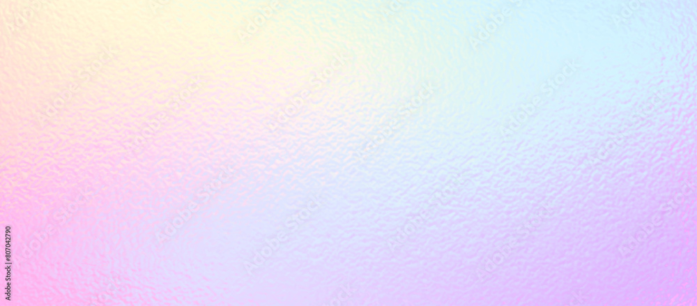 Holographic iridescent gradient background. Foil nakre paper, glitter blur effect,pearlescent pattern. Gradation noise rainbow texture. Vector abstract illustration for web, card, bg, wedding design