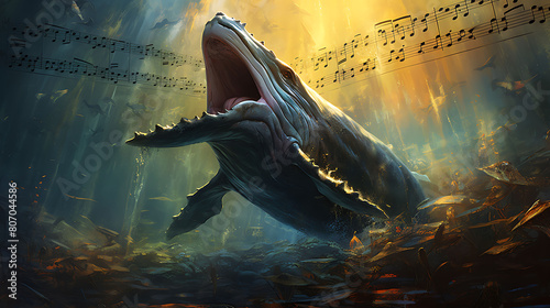 Whale Song: Write a poem inspired by the haunting melodies of these majestic creatures.