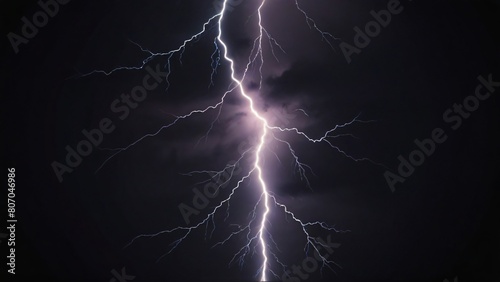 storm lightning in the sky