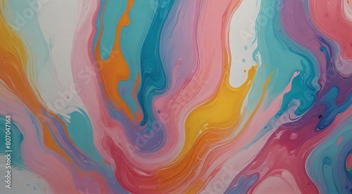 abstract colorful background  colorful liquid painting on a white background, © Amjad