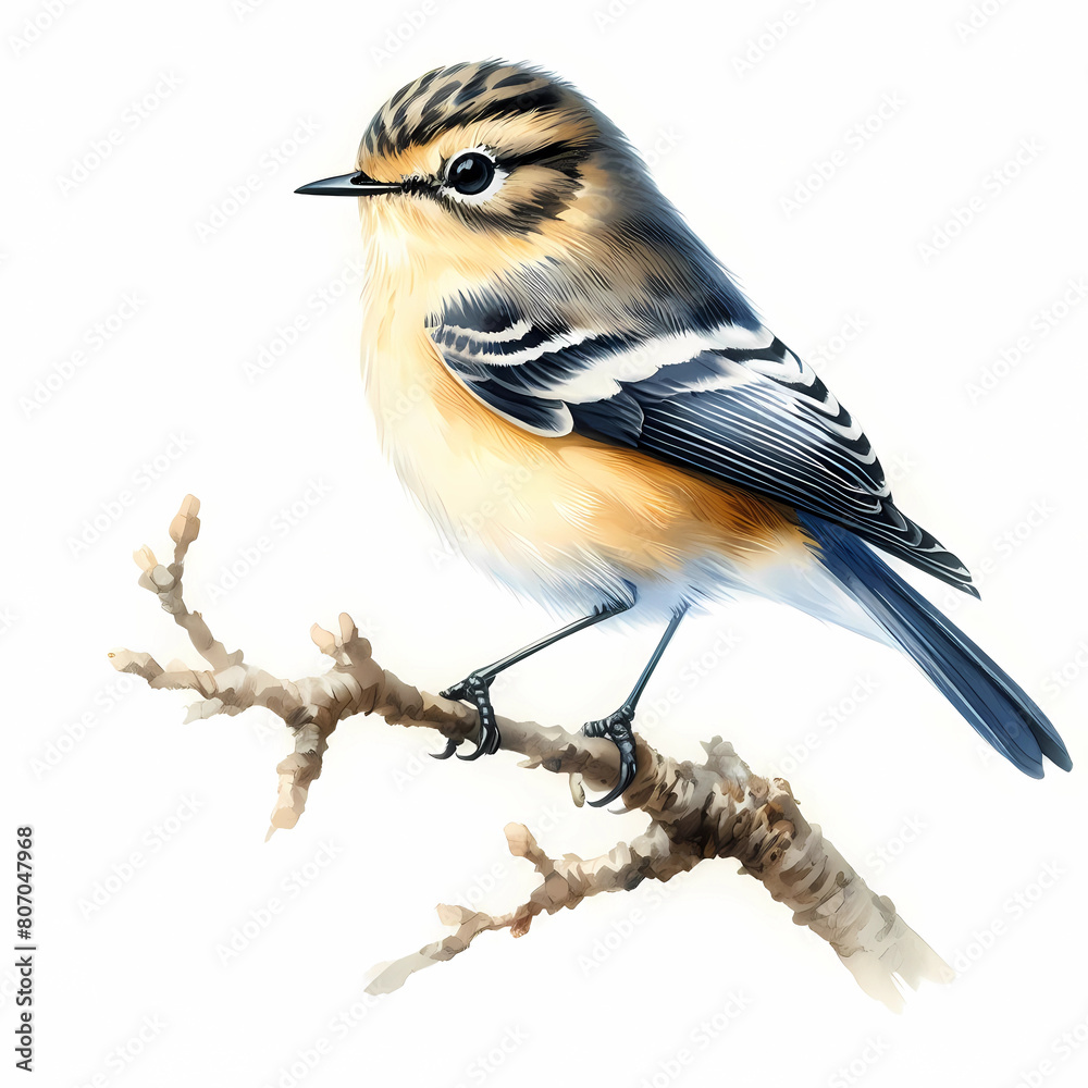 Obraz premium Watercolor painting of a small backyard bird 