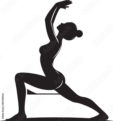 yoga silhouette vector