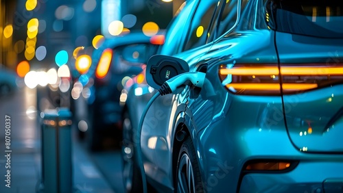Modern fast chargers ready to power electric vehicles efficiently in urban areas. Concept Urban Infrastructure, Fast Charging Solutions, Electric Vehicles, Sustainable Transportation
