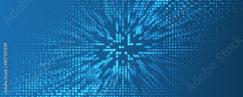 Technology abstract futuristic science background for internet business. Big data concept. Vector art.