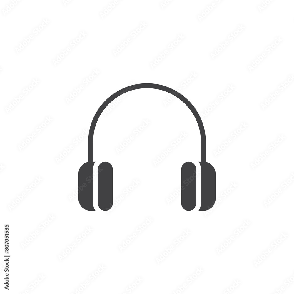 Headphones vector icon Headphones vector icon