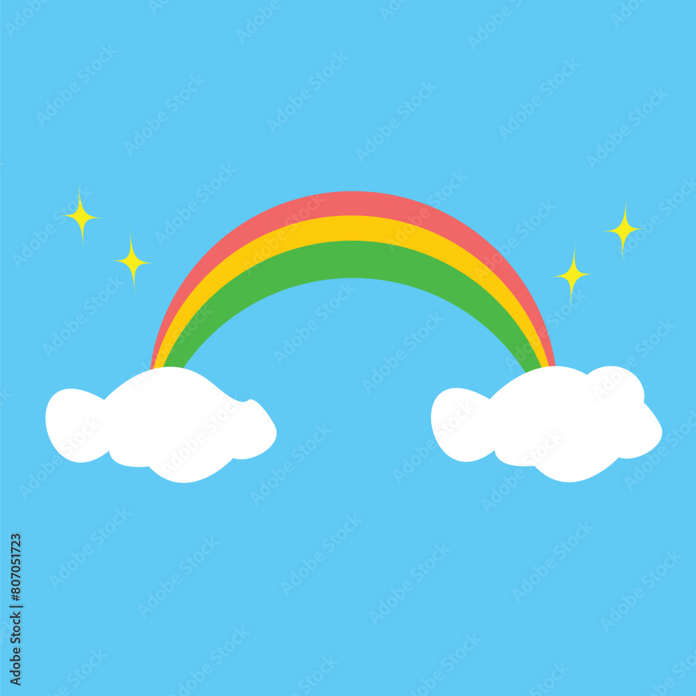 rainbow and clouds rainbow and clouds