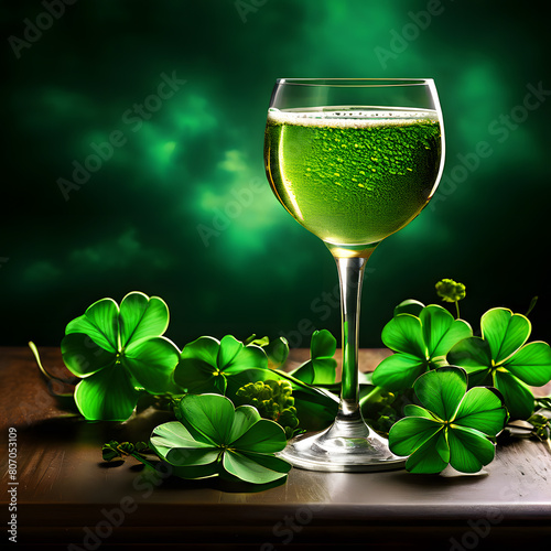 St. Patrick's day as a green holiday, ai-generatet